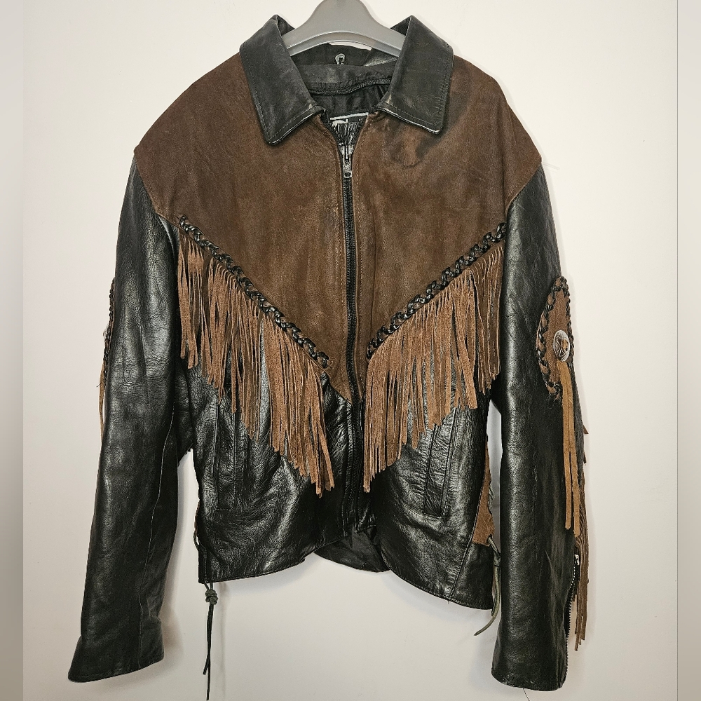 Shaf Leather Collection Western Fringe Jacket
